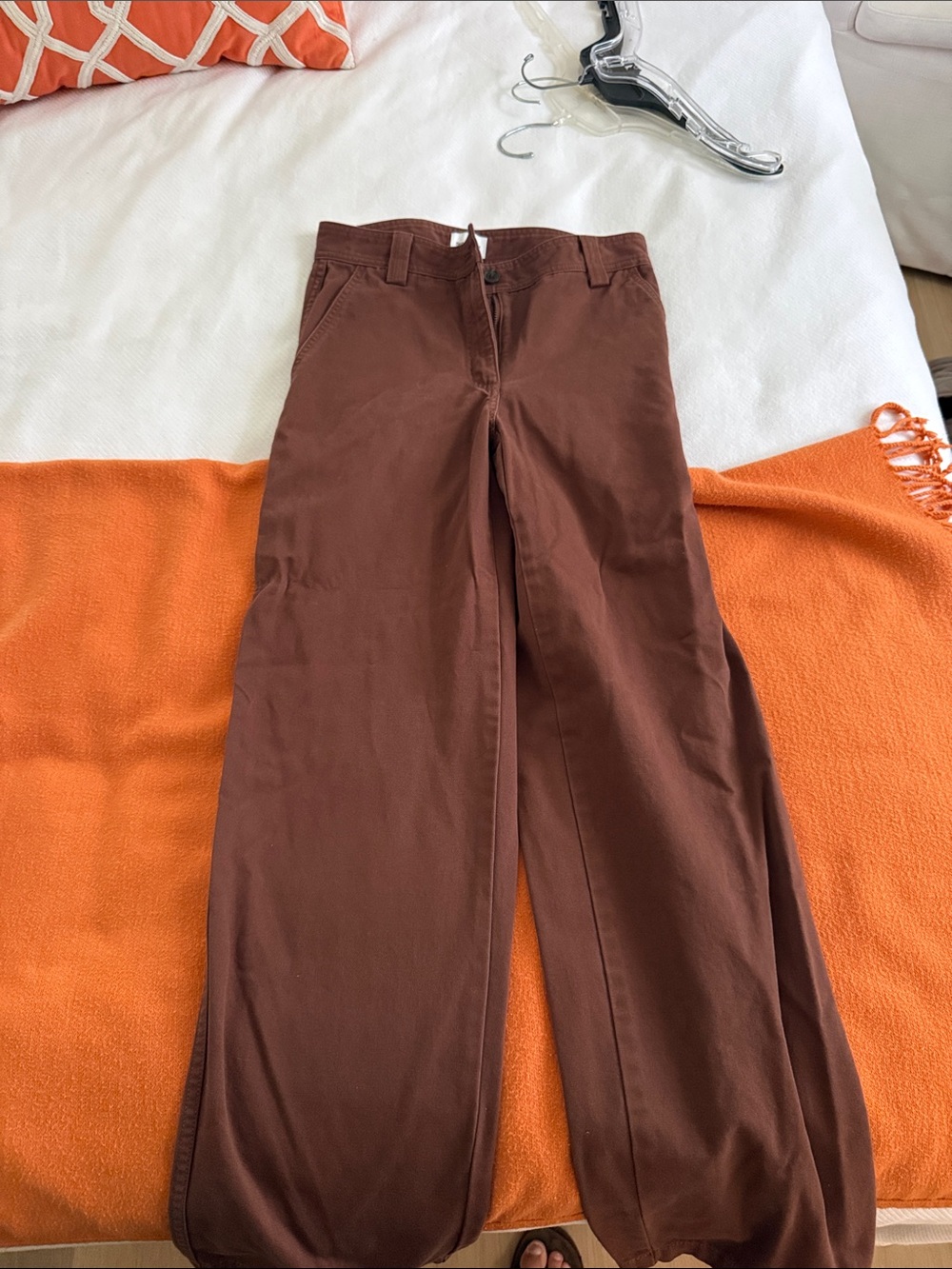Sunday Best Rust Brown High-Waist Trousers